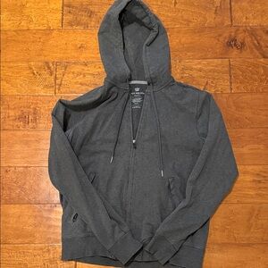 Mack Weldon Charcoal Zip-Up Hoodie